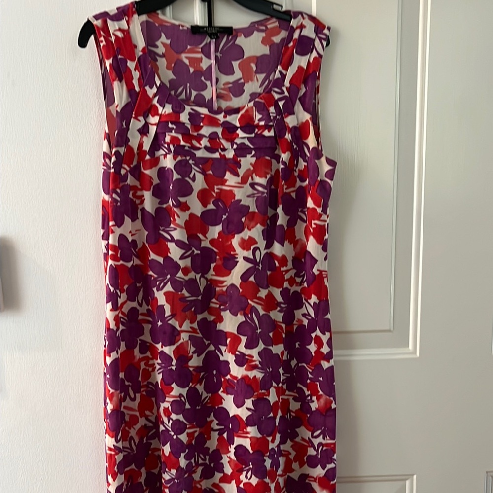 MaxMara Multicolored Knee-Length Sleeveless Sundress